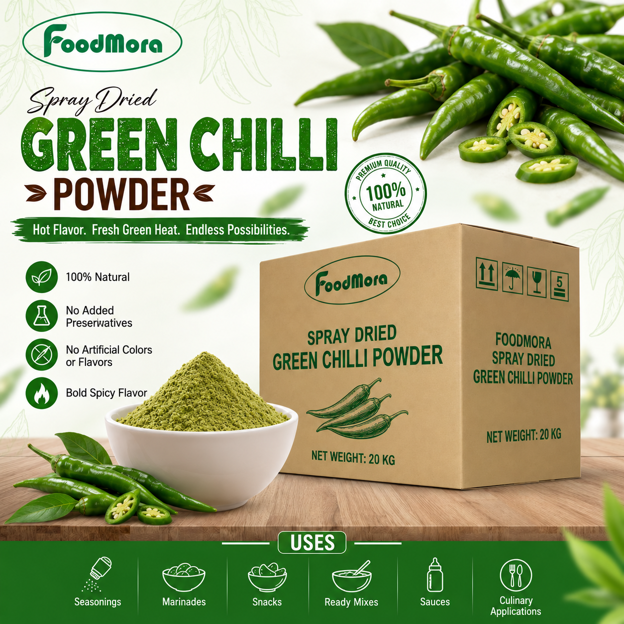 Green Chilli Powder