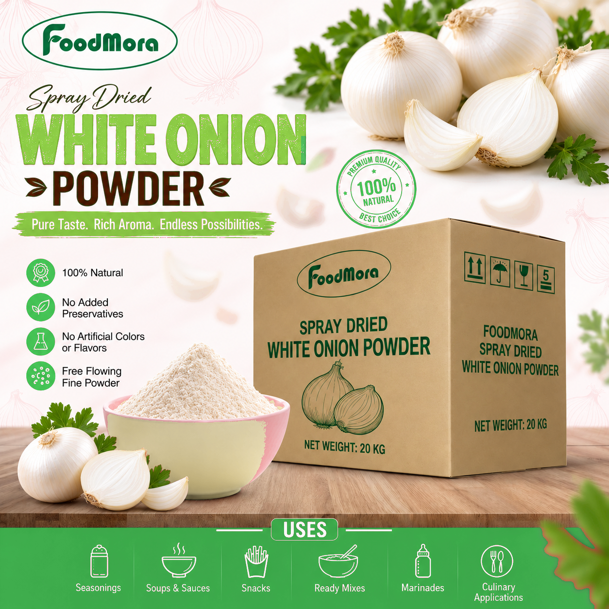 White Onion Powder