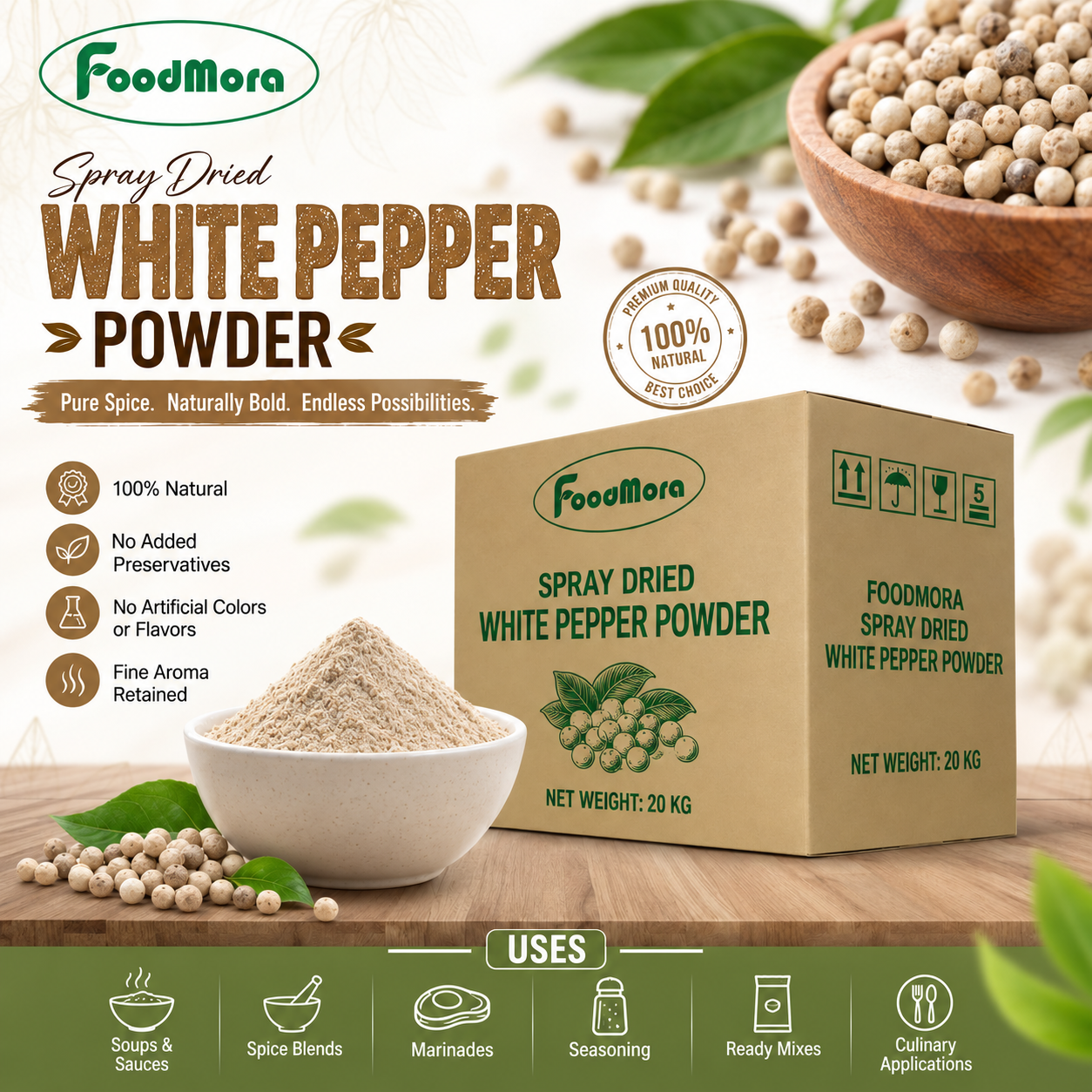 White Pepper Powder